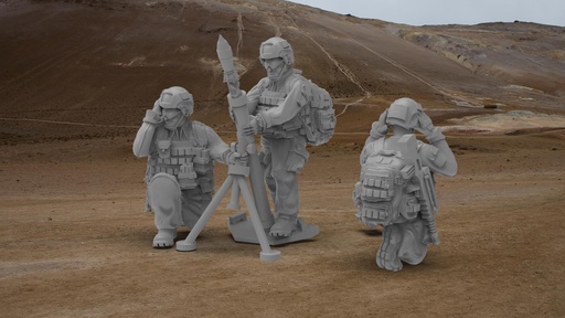 28mm MODERN FRENCH 81mm MORTAR