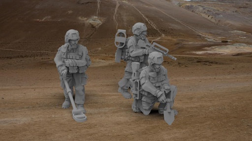 28mm MODERN FRENCH ENGINEERS