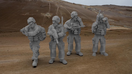 28mm MODERN  FRENCH FAMAS PLATOON COMMAND 