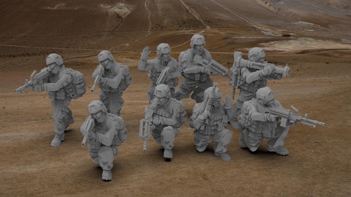 28mm MODERN  FRENCH FAMAS SECTION 2