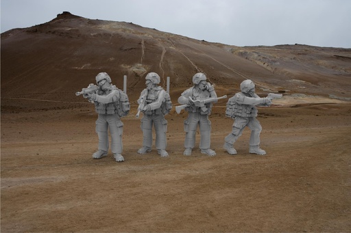 28mm MODERN  FRENCH HK416 PLATOON COMMAND